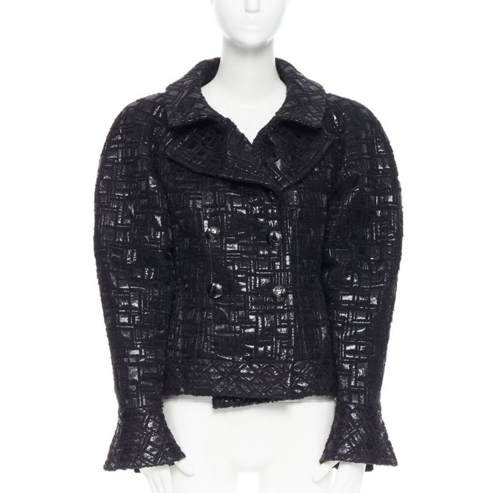 Chanel 2013 Tweed Bomber Sleeve Jacket